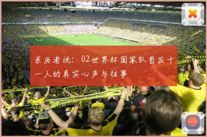 亲历者说:02世界杯国家队首发十一人的真实心声与往事